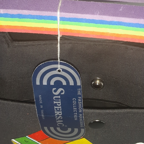 NWT SUPERSAC Rainbow 🌈 Screenprinted Handbag - Picture 7 of 10